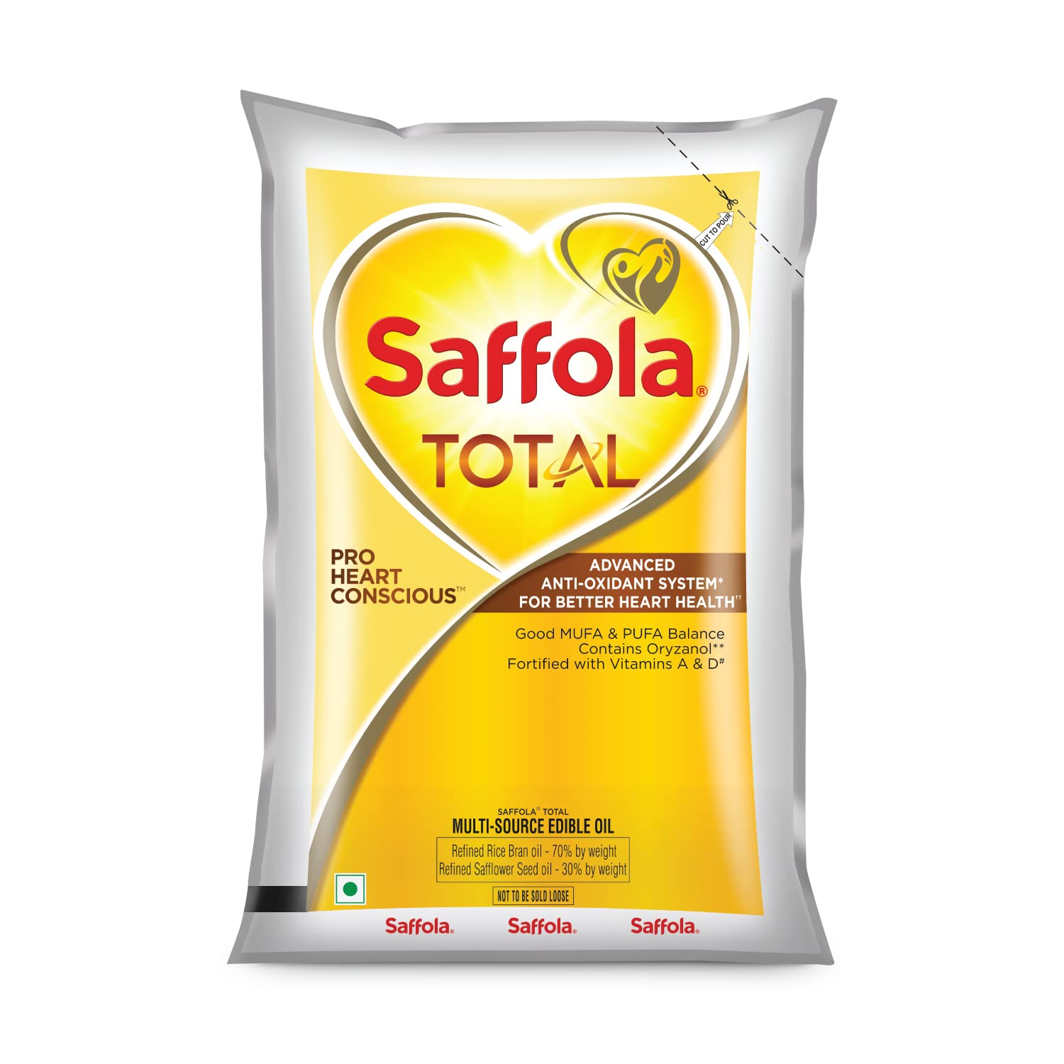 Saffola Total Pro Edible Oil - 910 g
