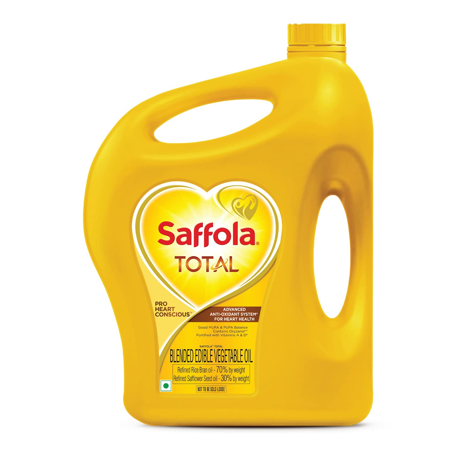 Saffola Total Pro Edible Oil - 5 L  Jar