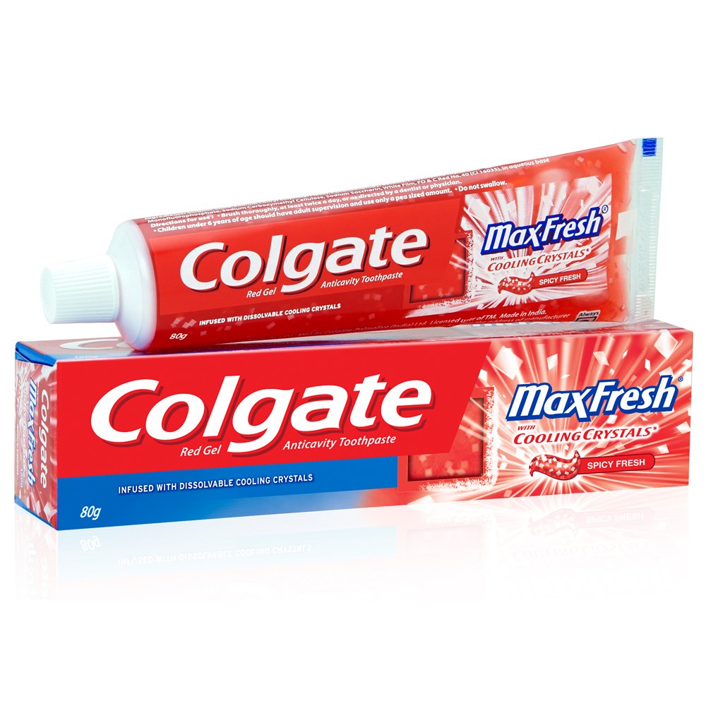 Colgate MaxFresh Red Gel Toothpaste (Spicy Fresh) - 70 g