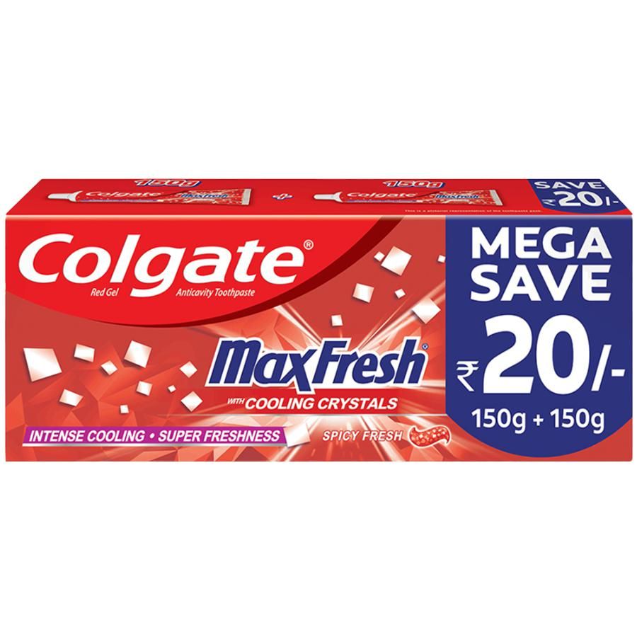 Colgate MaxFresh Red Gel Toothpaste (Spicy Fresh) - 300 g