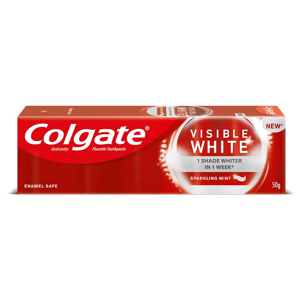 Colgate Visible White Sparkling Mint Toothpaste - 50 g