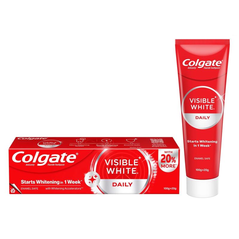 Colgate Visible White Sparkling Mint Toothpaste - 100 g