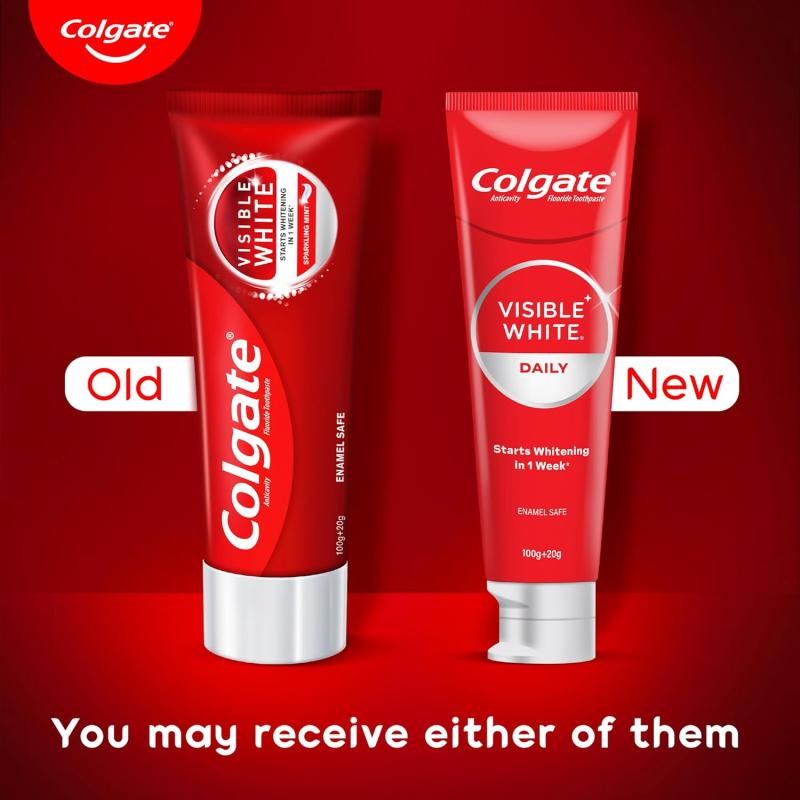 Colgate Visible White Sparkling Mint Toothpaste - 100 g