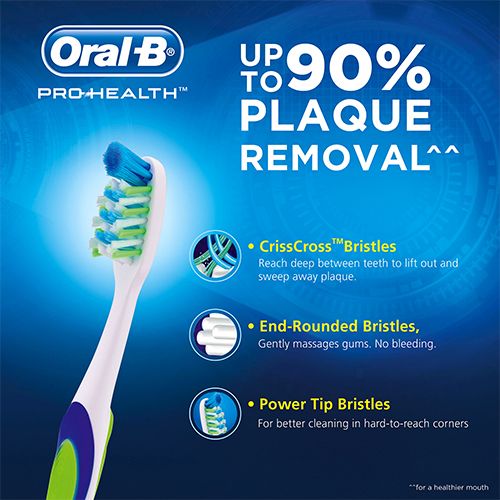 Oral-B Criss Cross Anti-Plaque Toothbrush - Medium - 1 pcs