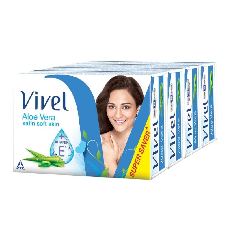 Vivel Aloe Vera Bathing Soap - 4x100 g