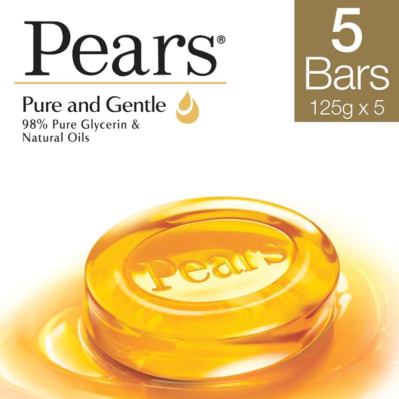 Pears Pure &  Gentle Bathing Soap - 4x125 g
