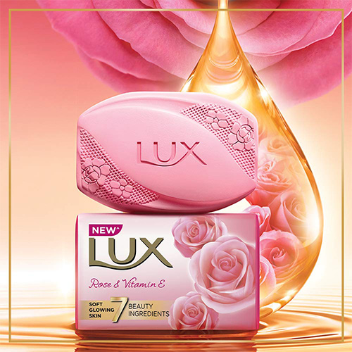 Lux Rose & Vitamin E Soap For Glowing Skin - 100 g