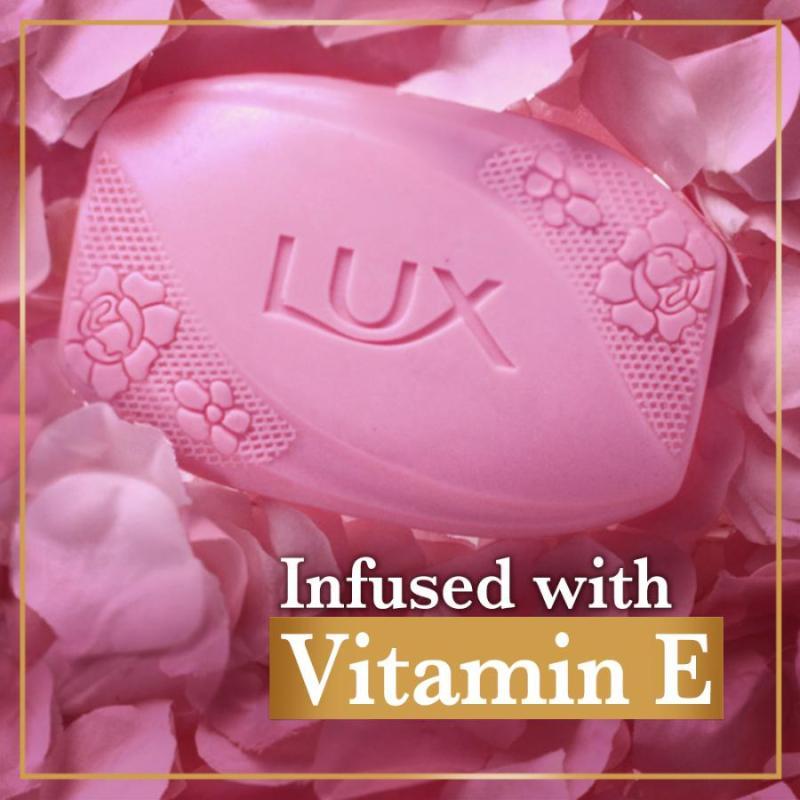 Lux Rose & Vitamin E Soap For Glowing Skin - 4x100