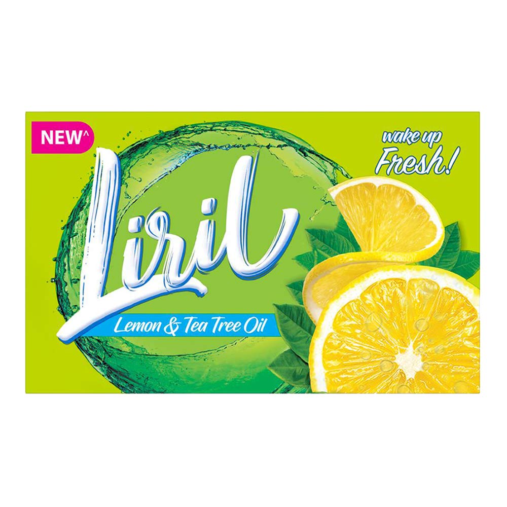 Liril Soap - Lemon & Tea Tree Oil - 4x125 g