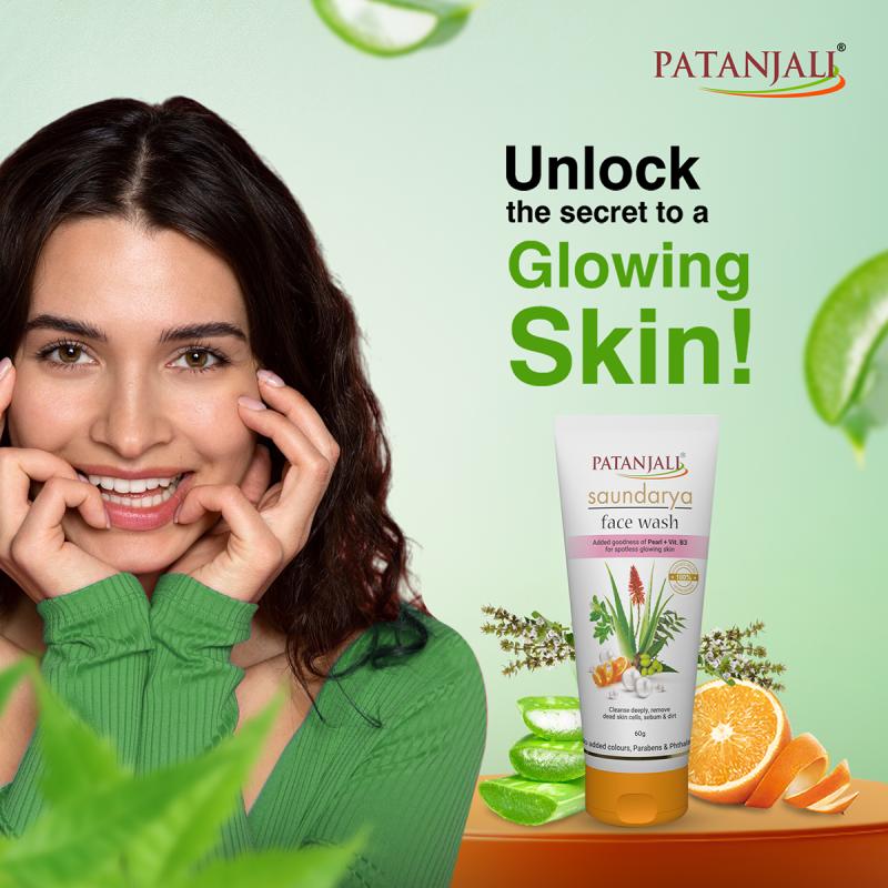 Patanjali Saundarya Face Wash - 100 ml