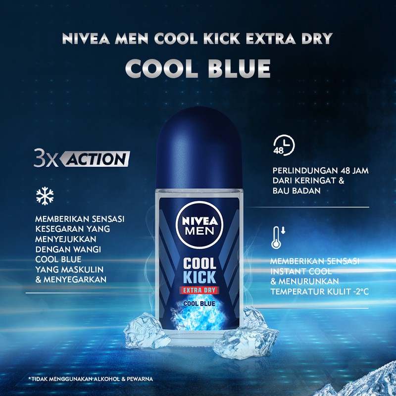 Nivea Men Cool Kick Roll On - 50 ml