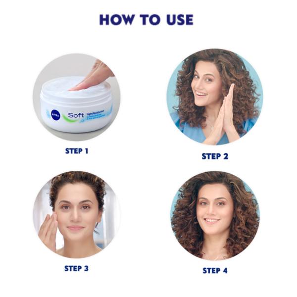 Nivea Soft Light Moisturiser(White) - 100 ml