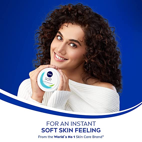 Nivea Soft Light Moisturiser(White) - 100 ml