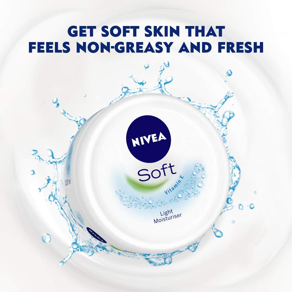 Nivea Soft Light Moisturiser(White) - 200 ml