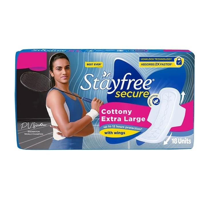 STAYFREE Cottony XL Sanitary Pads - 18 pcs