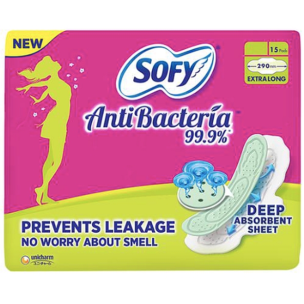 Sofy Bodyfit Antibacteria Pads - XL - 14 pcs
