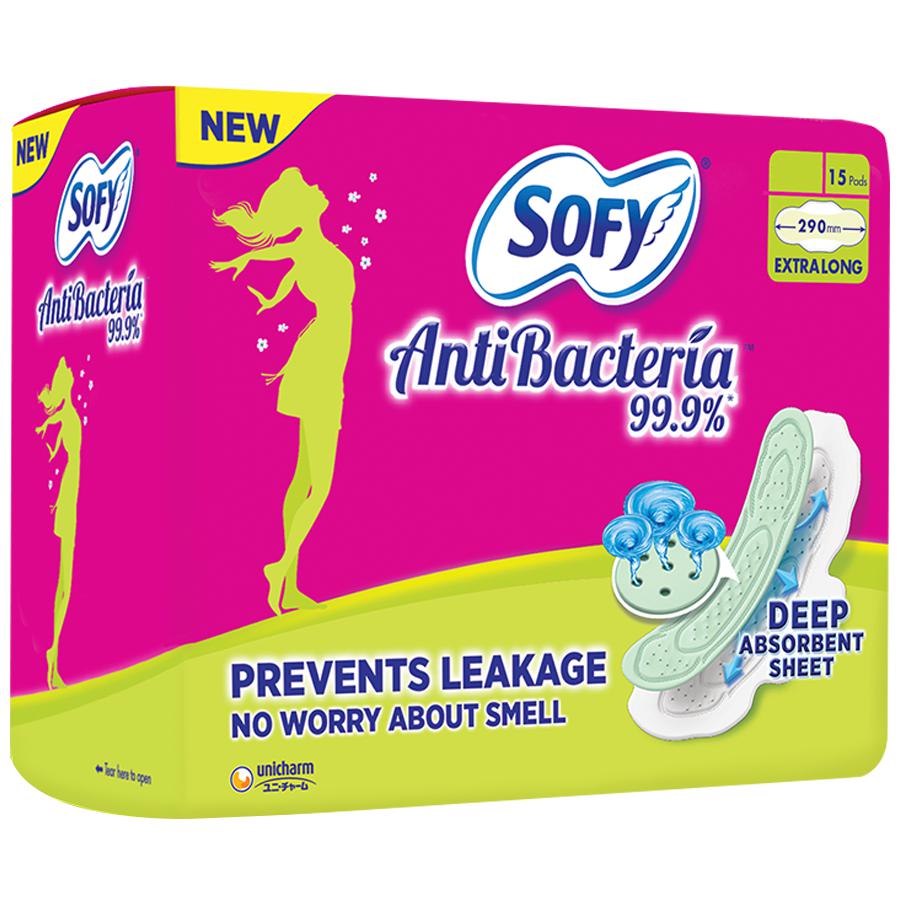Sofy Bodyfit Antibacteria Pads - XL - 14 pcs