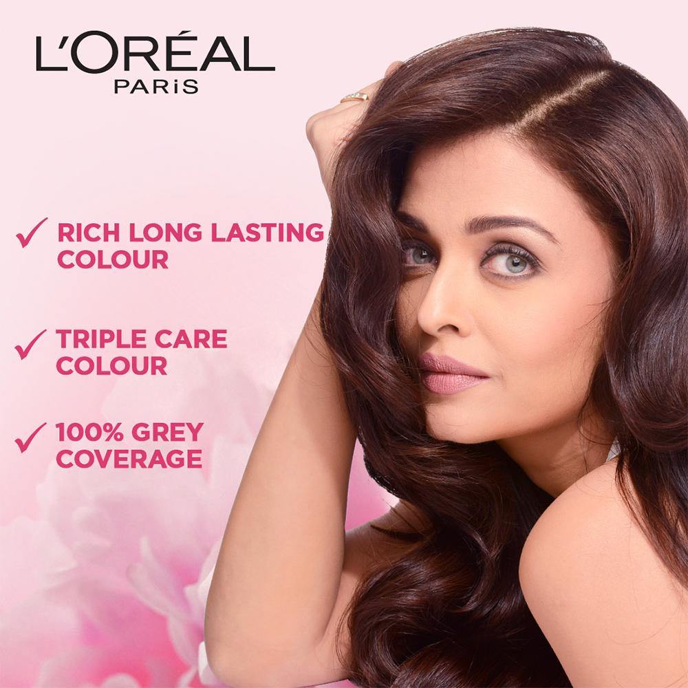 Loreal Paris Excellence Creme Hair Color-(4.25 Aishwarya's Brown) - 72 ml + 100 g