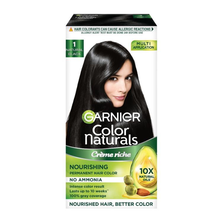 Garnier Color Naturals Creme Hair Colour shade - (1 Natural Black) - 70 ml + 60 g