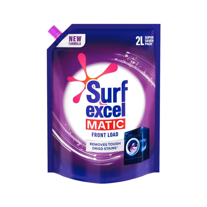 Surf Excel Matic Liquid Detergent Front Load - 2 L (Pouch)