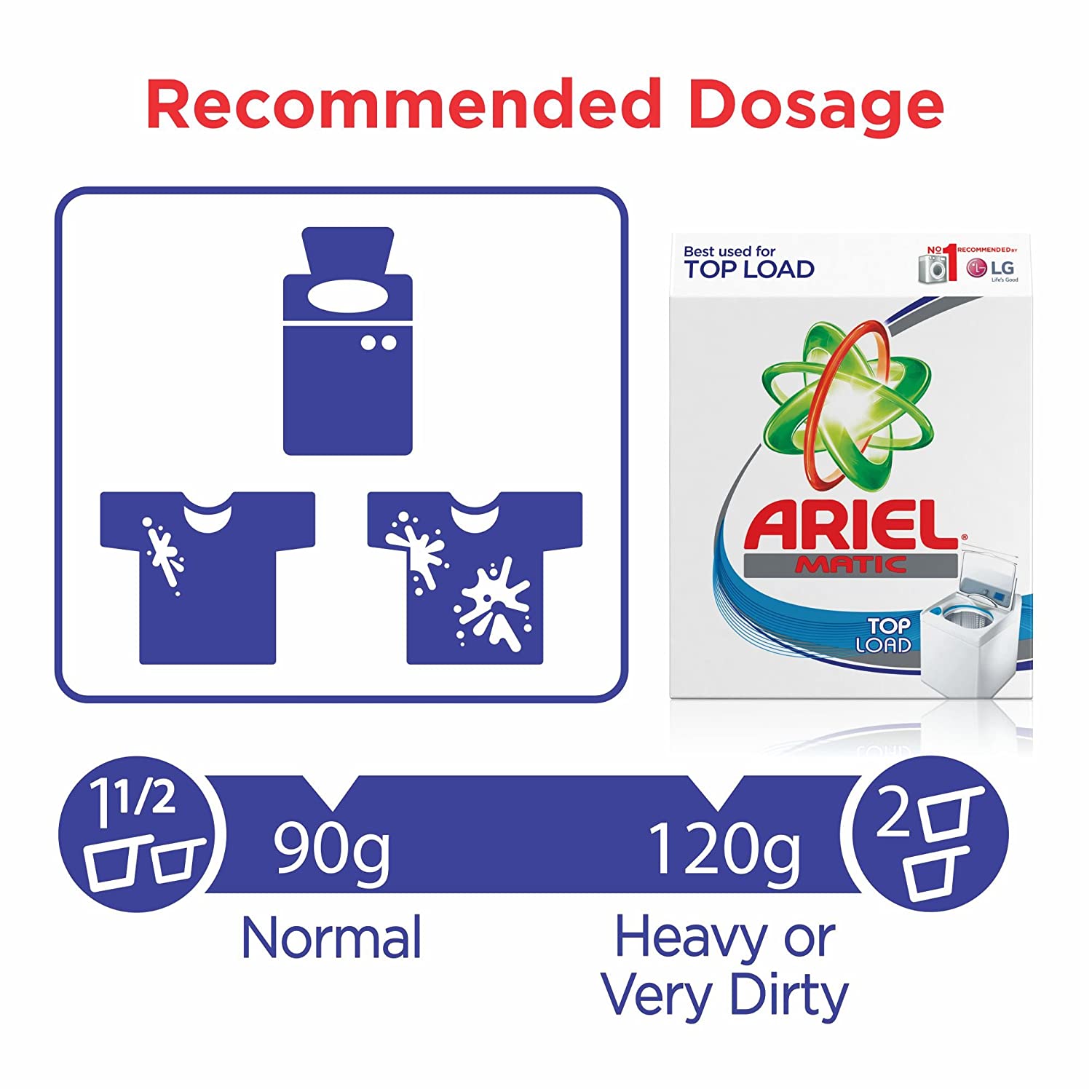 Ariel Matic Top Load Detergent Washing Powder - 1 kg