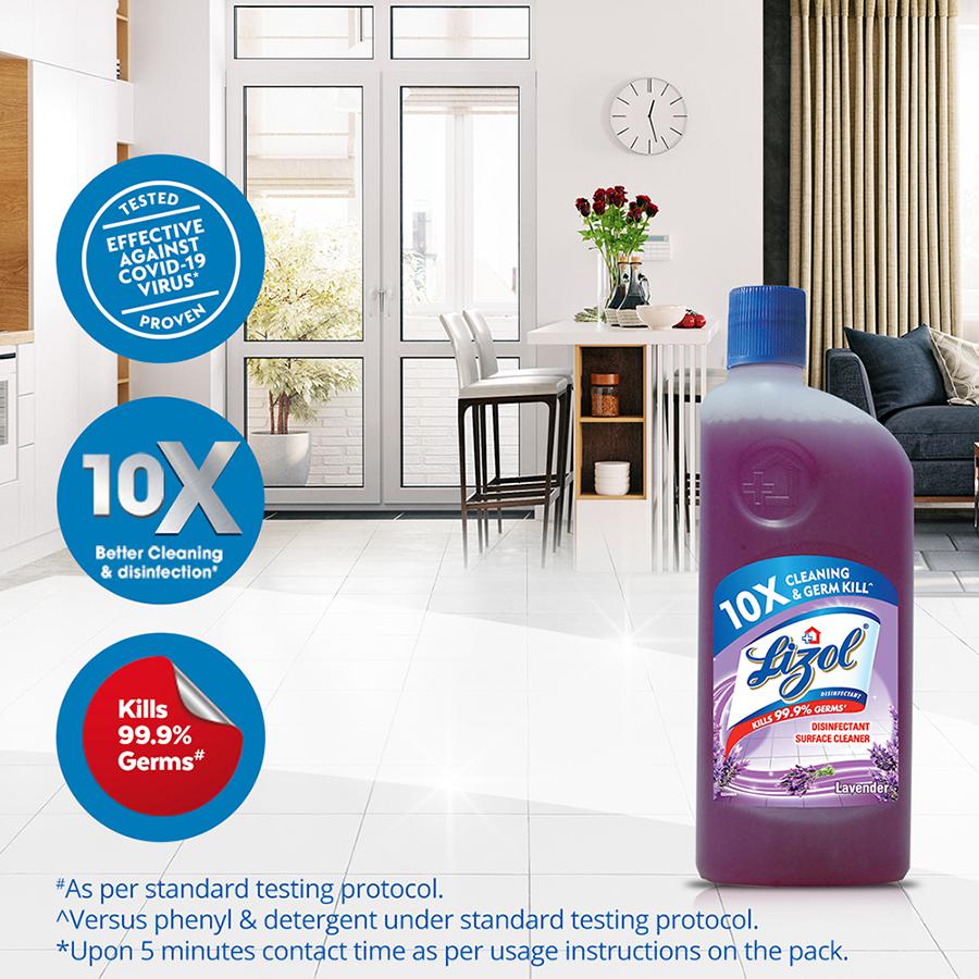 Lizol Floor Cleaner Liquid - Lavender - 200 ml