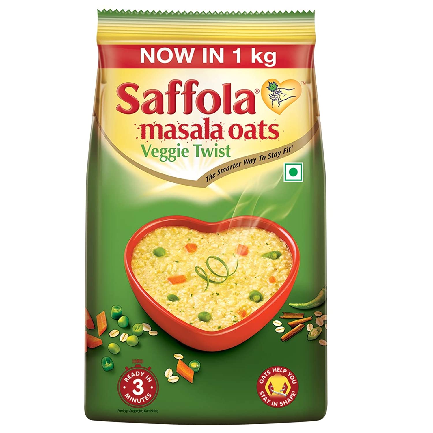 Saffola Masala Oats - Veggie Twist - 38 g