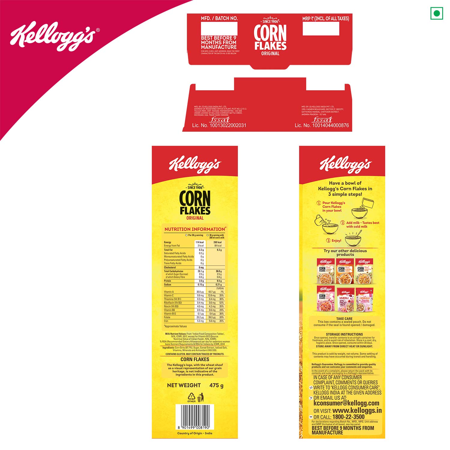 Kelloggs Corn Flakes Original - 250 g
