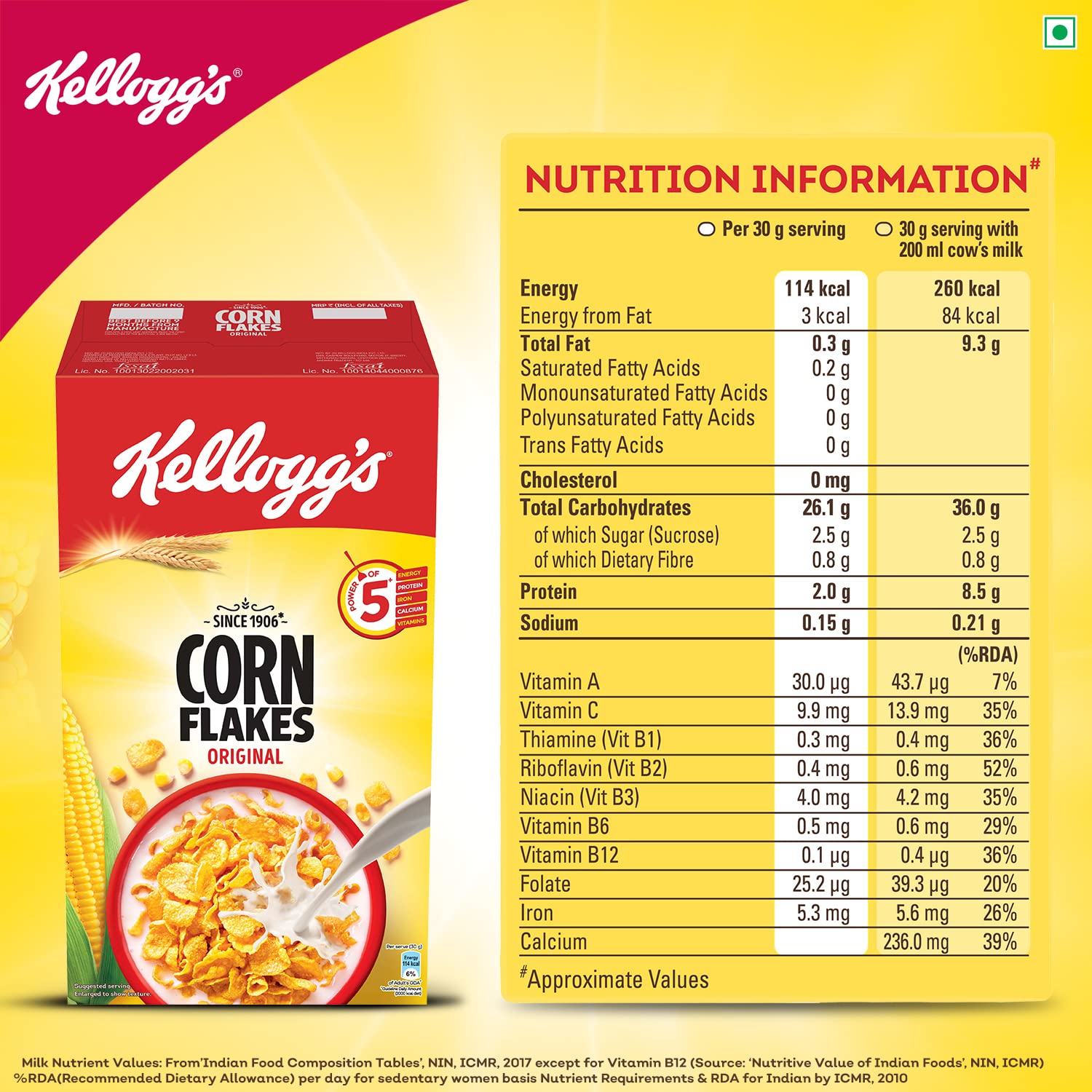 Kelloggs Corn Flakes Original - 475 g