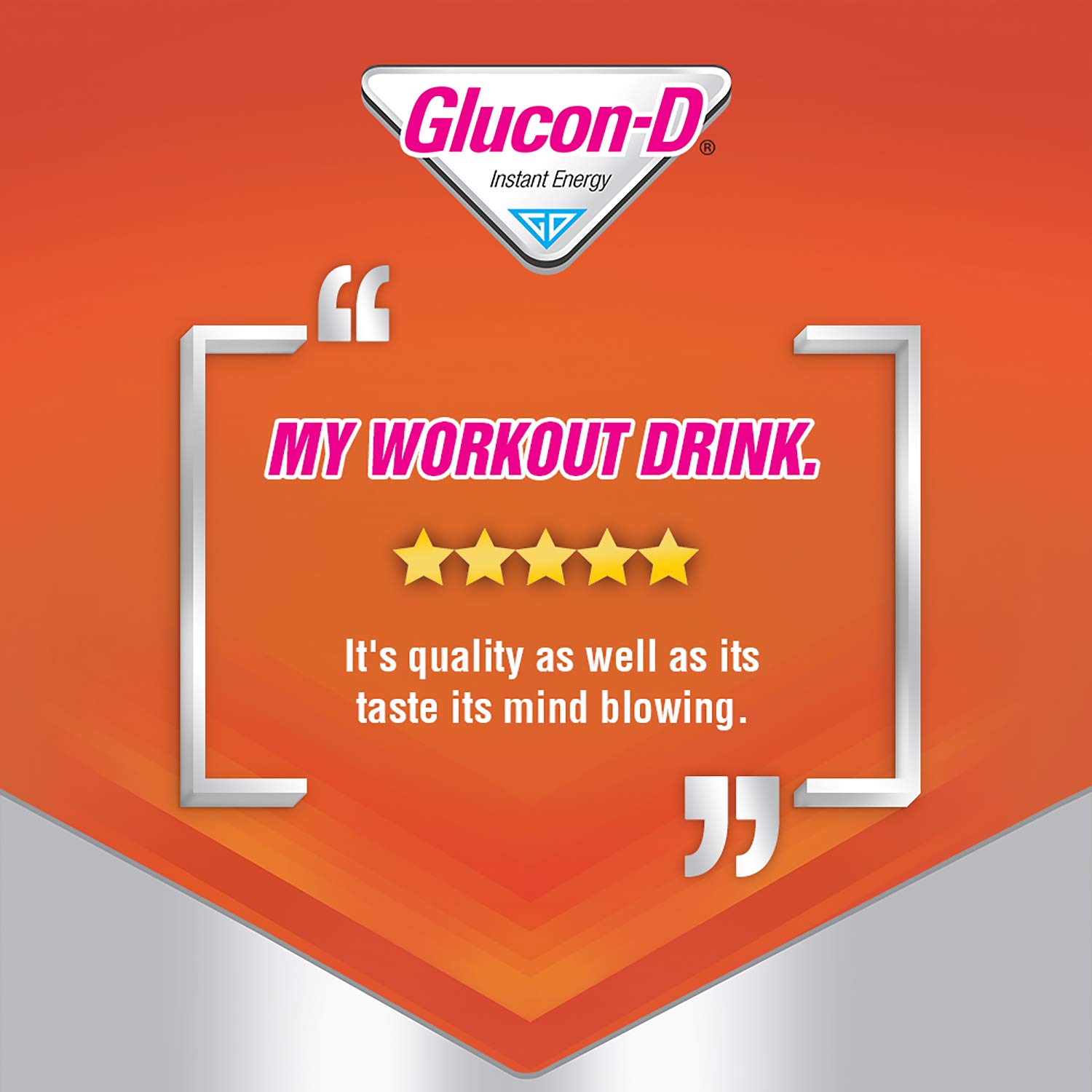 Glucon-D Instant Energy - Tangy Orange - 75 g