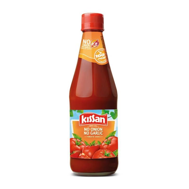 Kissan No Onion No Garlic Tomato Sauce (Bottle) - 500 g