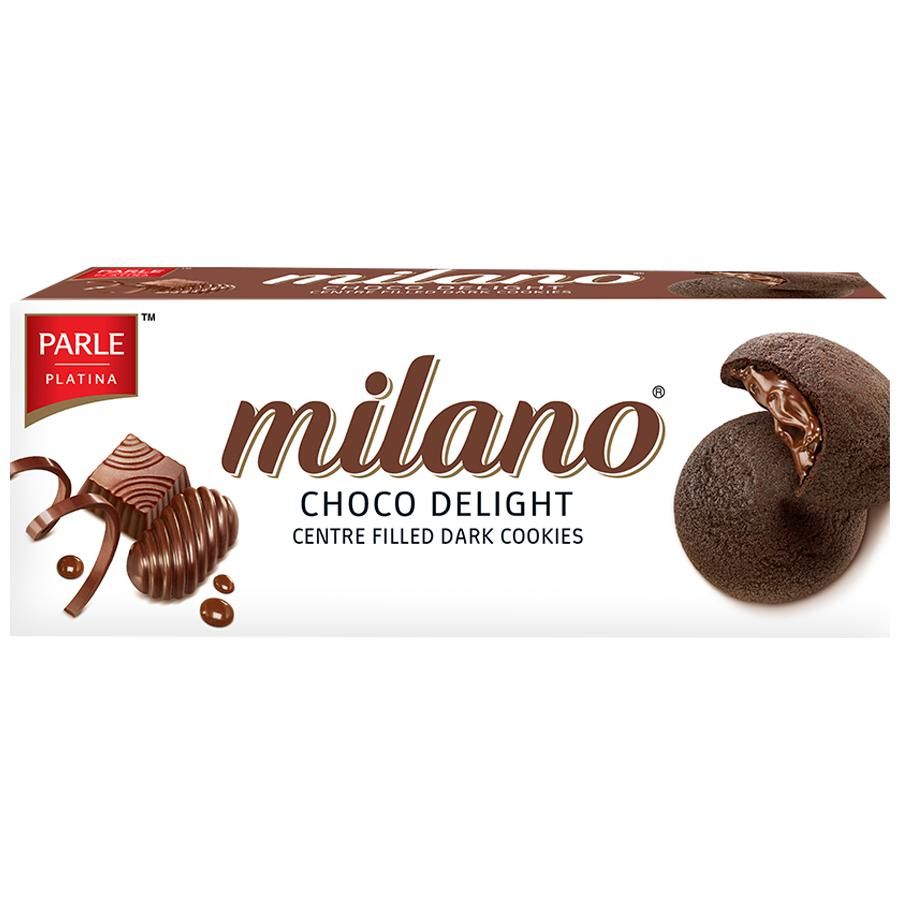 Parle Milano Choco Delight Centre Filled Dark Cookies - 75 g