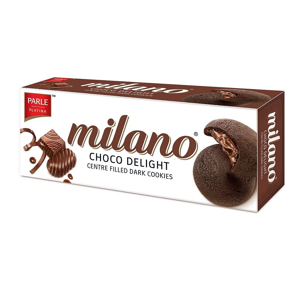 Parle Milano Choco Delight Centre Filled Dark Cookies - 75 g
