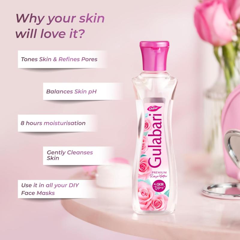 Dabur Premium Rose Water - 250 ml
