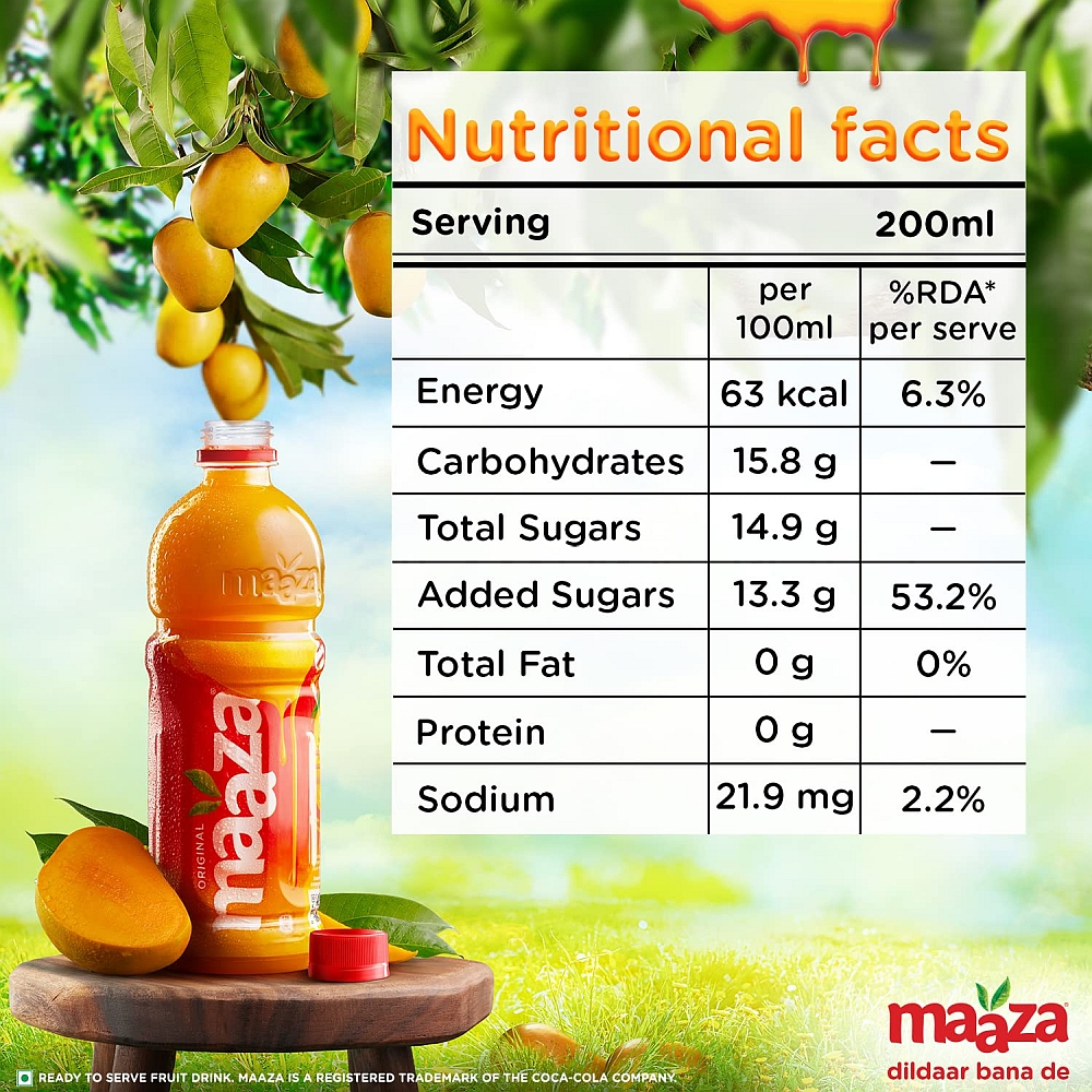 Maaza Mango Drink (Bottle) - 600 ml
