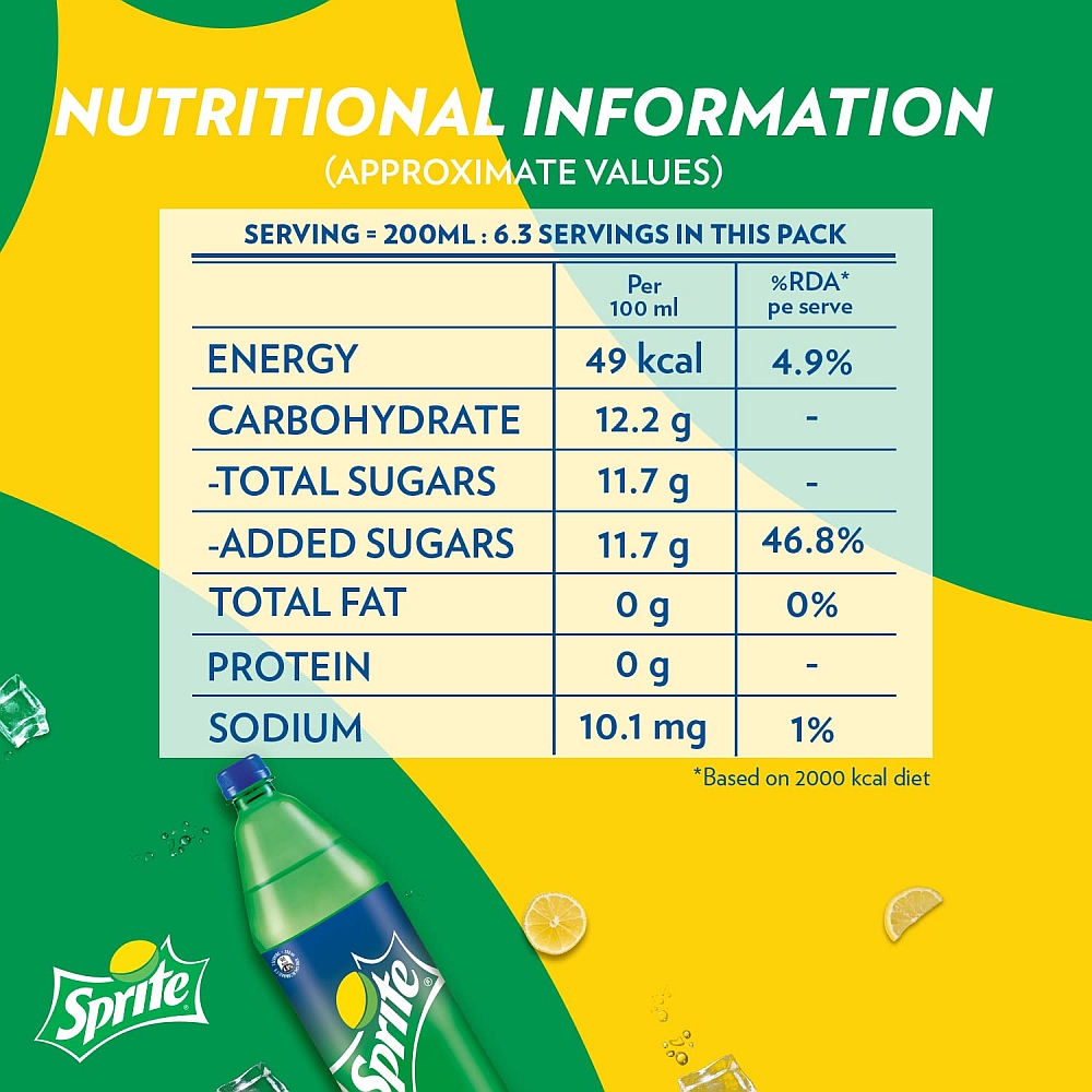 Sprite Soft Drink - 2 lit