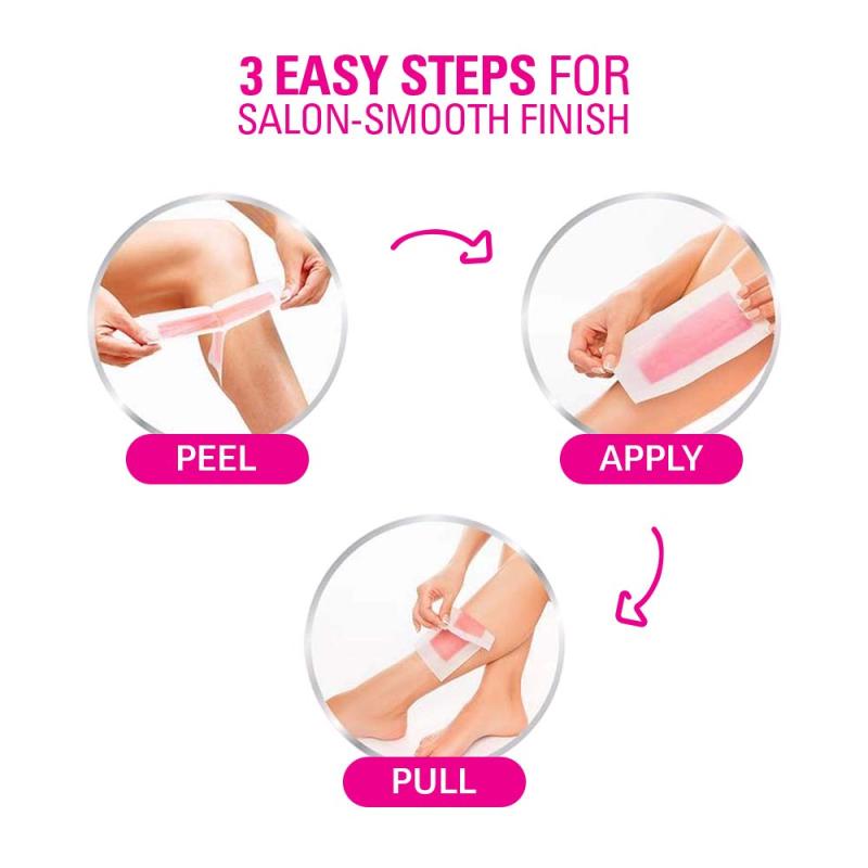 Veet Hair Removal Waxing Strips Kit - Normal Skin - 20 Strips