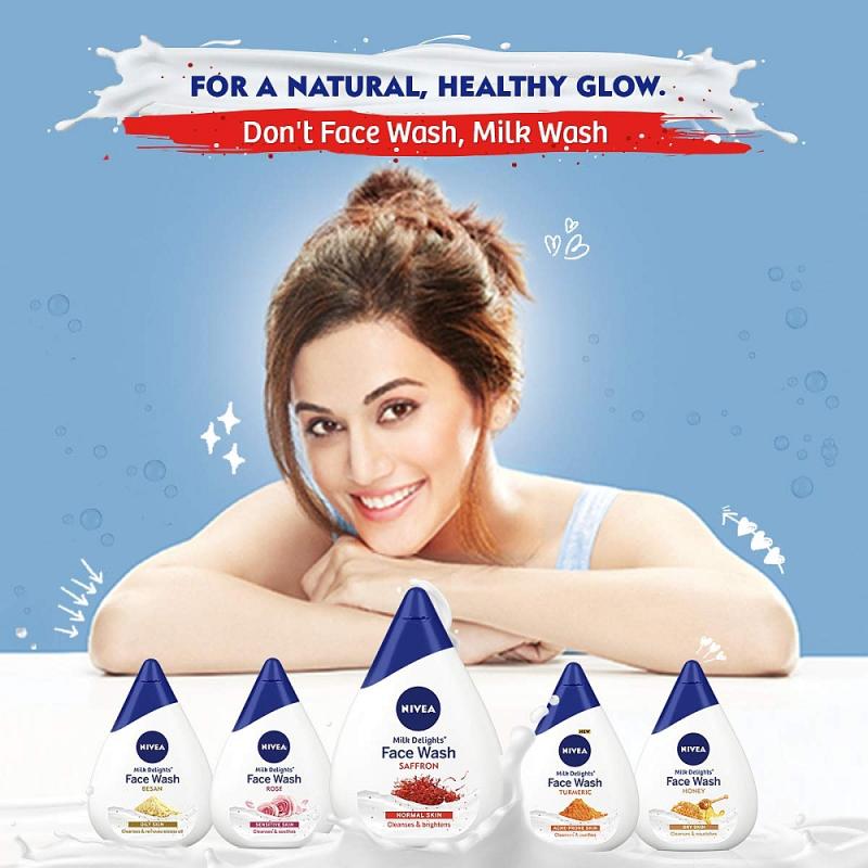 Nivea Milk Delights Face Wash - Honey - 100 ml