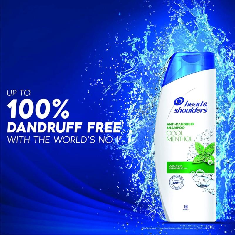 Head & Shoulders Cool Menthol Anti-Dandruff Shampoo - 340 ml