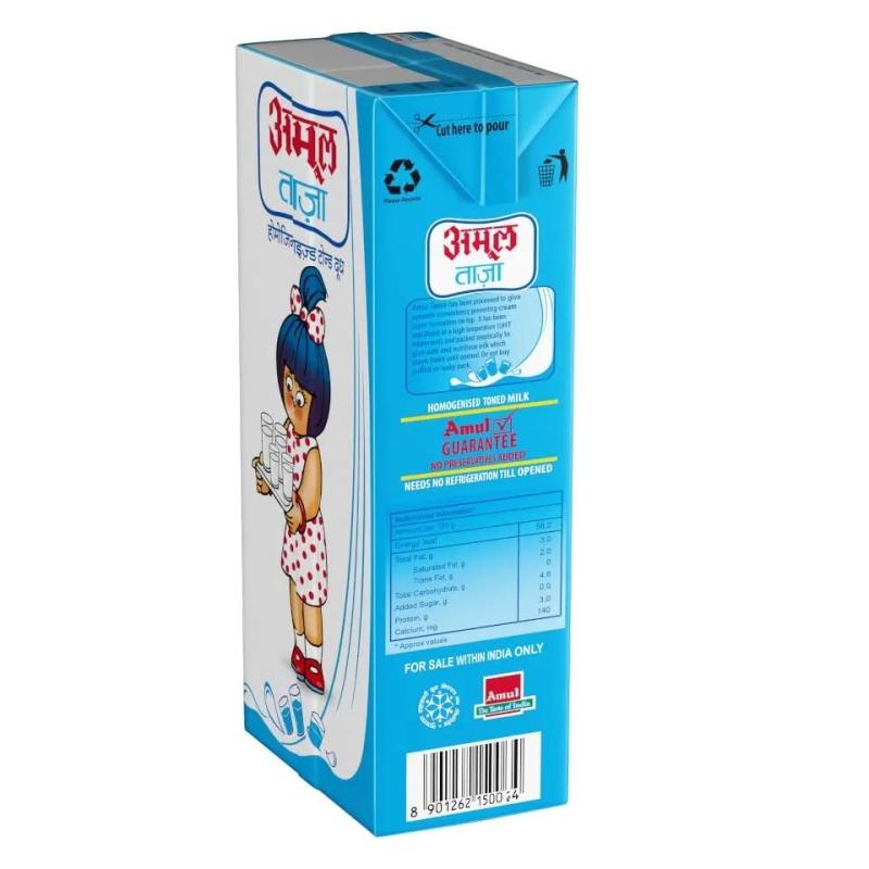 Amul Taaza Toned Milk - 200 ml