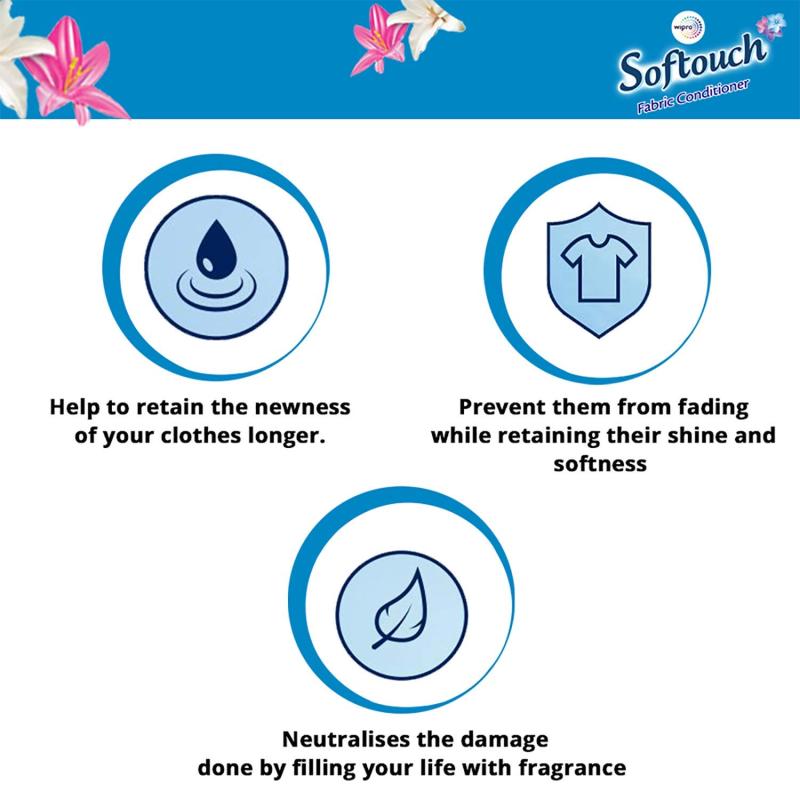 Wipro Softouch Fabric Conditioner Ocean Breeze - 200 ml